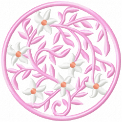 Floral Filigree Embroidery Design 8